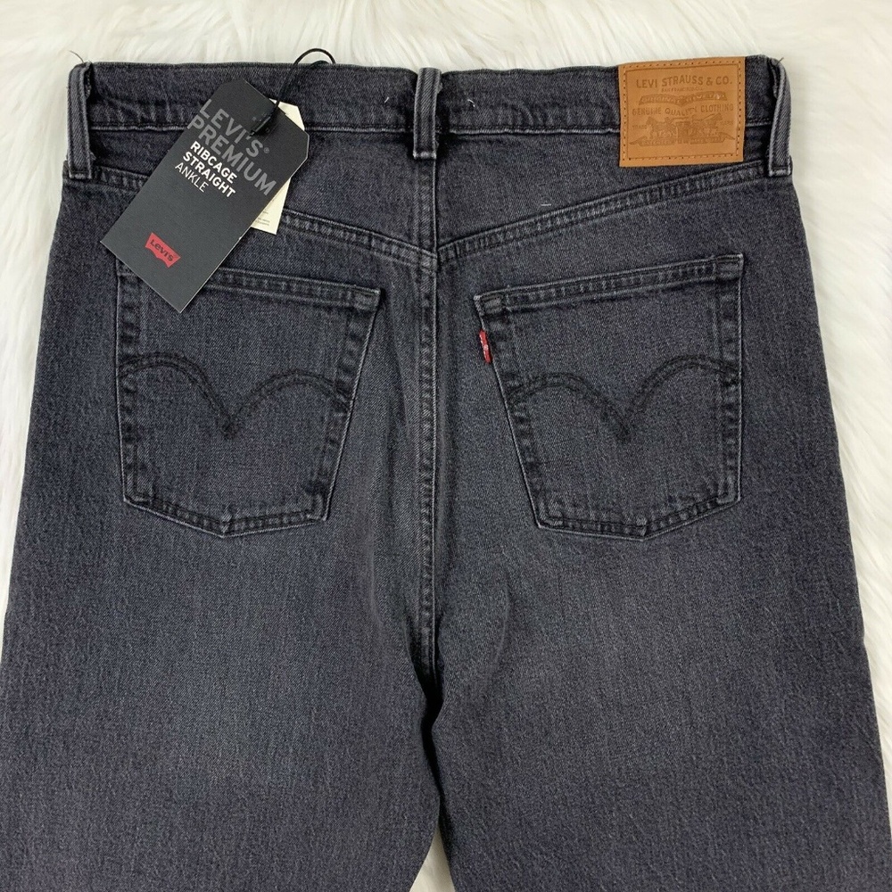 Levi's Ribcage Straight Ankle Denim Jeans - Picture 7 of 8